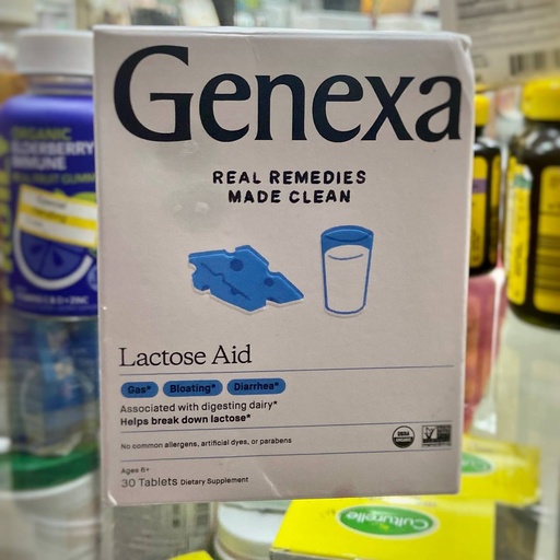 Genexa Lactosa Apoyo Lactasa Enzima para Apoyar la Digestión