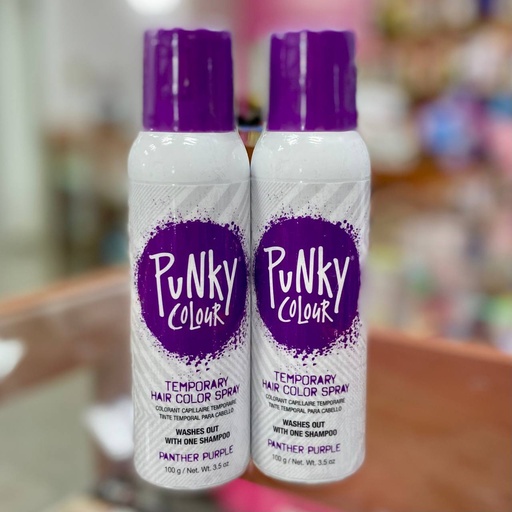 Punky - Spray de color temporal para el cabello, color morado pantera