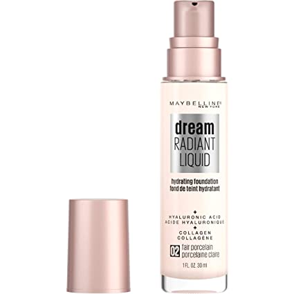 Maybelline Dream - Maquillaje hidratante líquido radiante, cobertura media, base líquida ligera