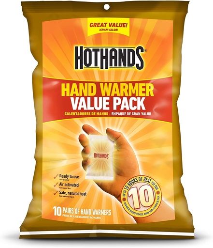 Pack de calentadores de manos, Hothands